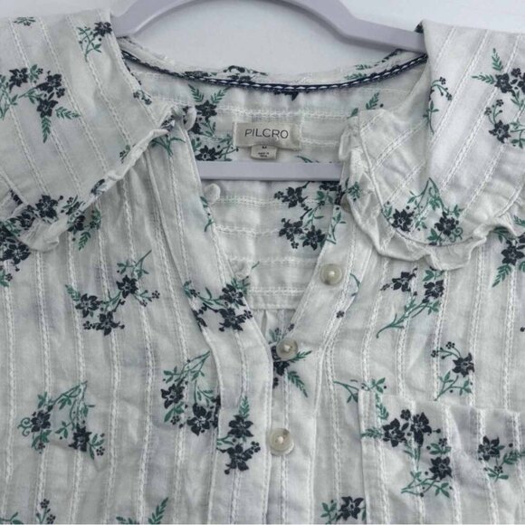 Pilcro for Anthropologie Keira Collared Button-Front Blouse - Picture 5 of 5